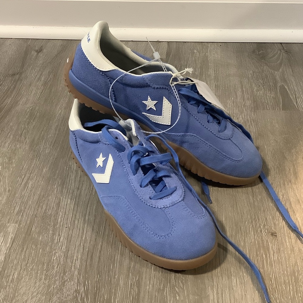 Converse all star blue suede sneakers